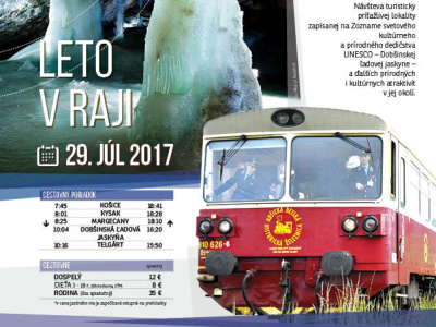 Vyberte sa s nami nostalgickým vláčikom na výlet do raja
